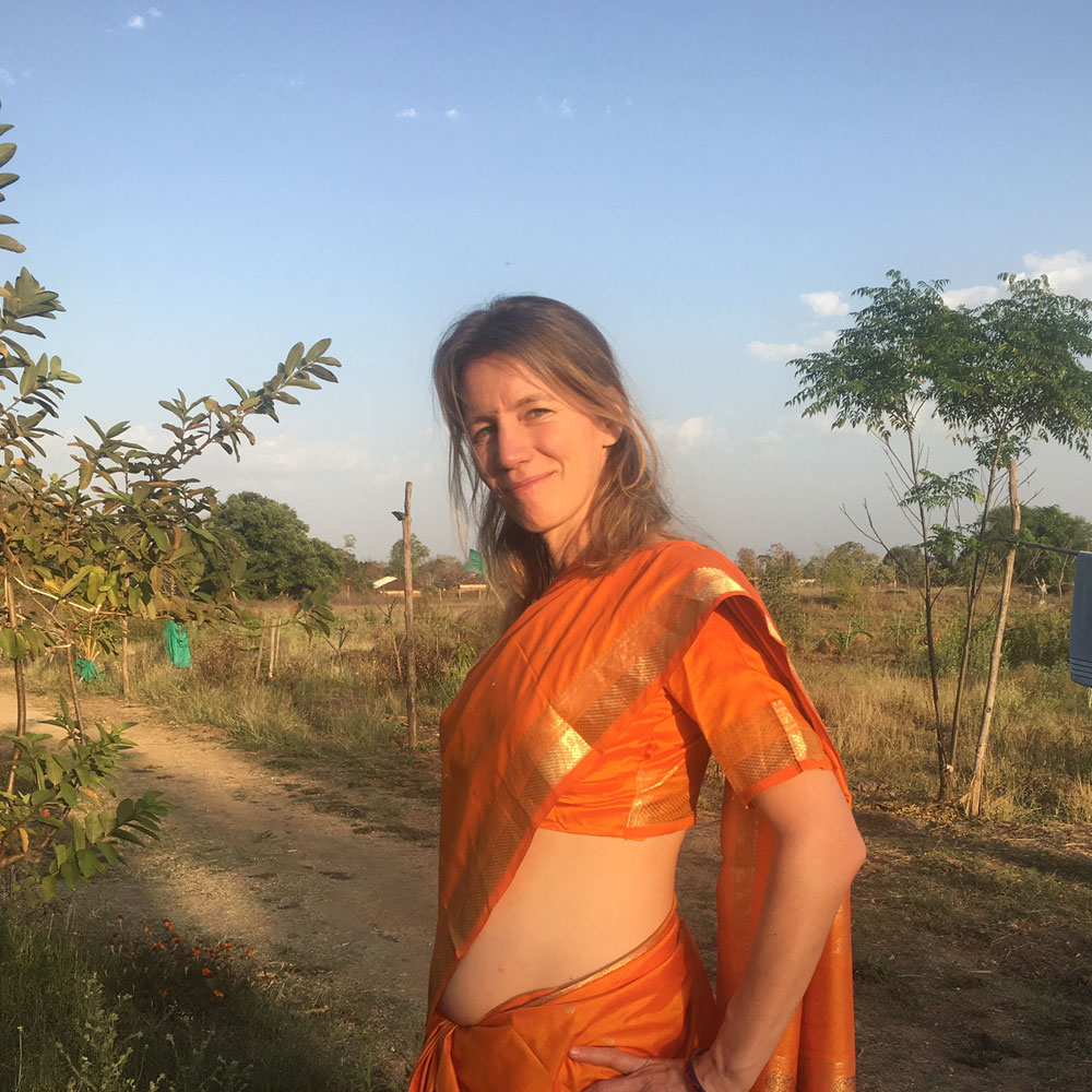 Christina Nymbach in Indien