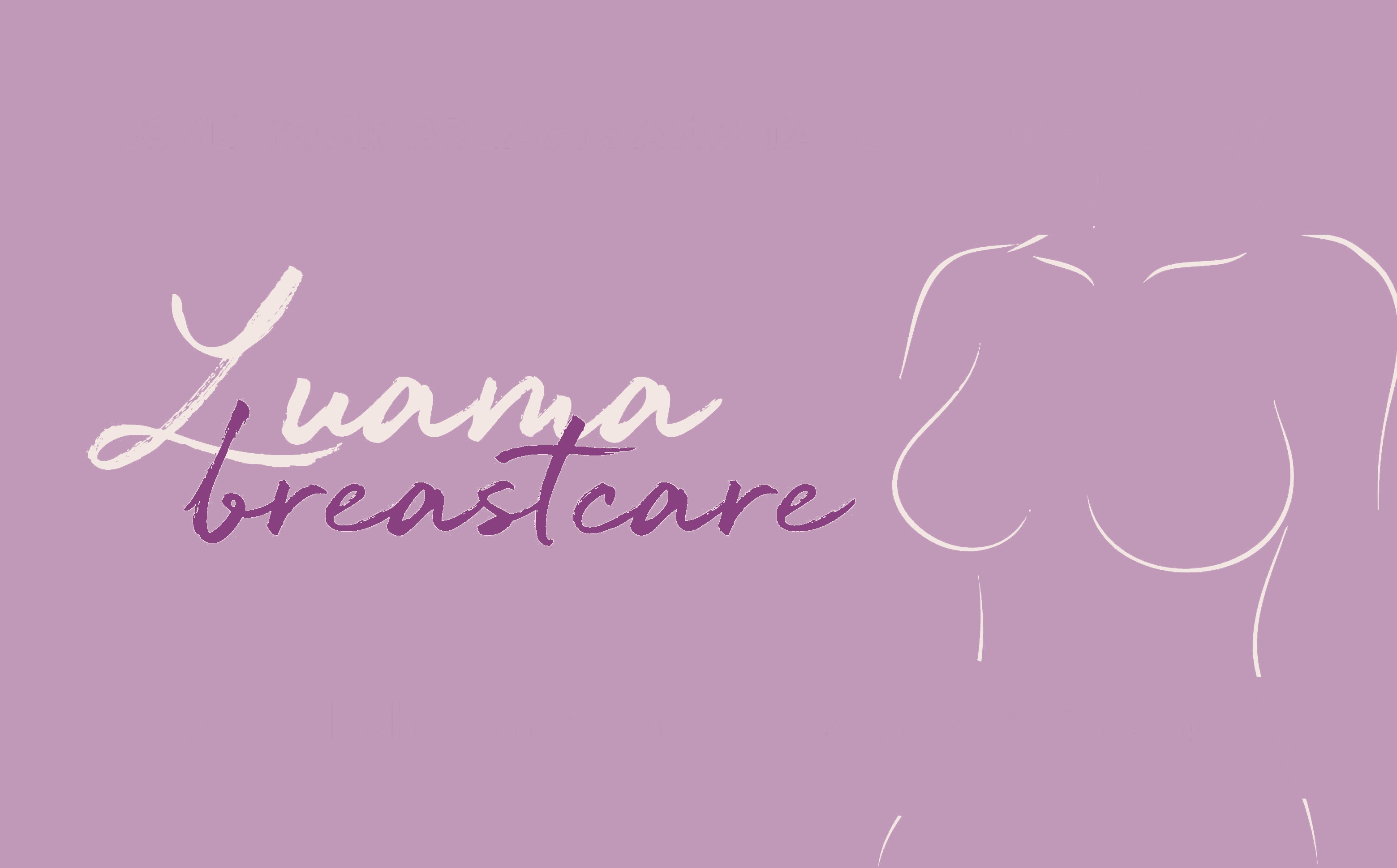 Luama breastcare – Zeichnung eines Frauenoberkörpers